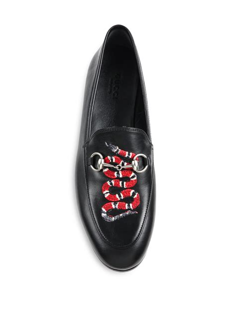snake pattern gucci loafer